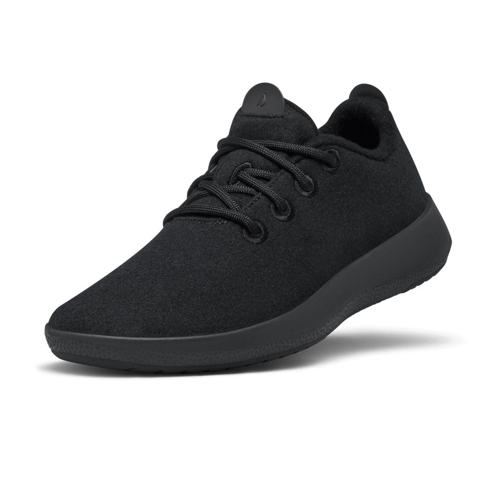 Allbirds Men\'s Sneakers Black - Wool Runner Mizzles - 62980ADJQ